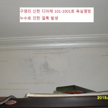 주원누수 : 울산누수탐지의 대표주자 / 8.10. 구영리 신한 디아채 101-1101호 누수탐지